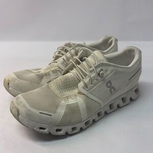Used On Running White Athletic Shoes women’s size 9.5